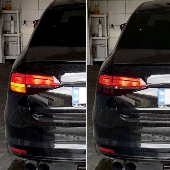 ЖОВТІ ПОВОРОТИ JETTA 6 LED лампи з CANBUS P21W в фонарі на авто із США