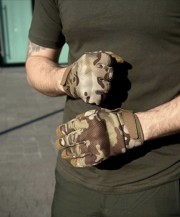 Тактичні сенсорні рукавиці M L XL | для телефону | військові