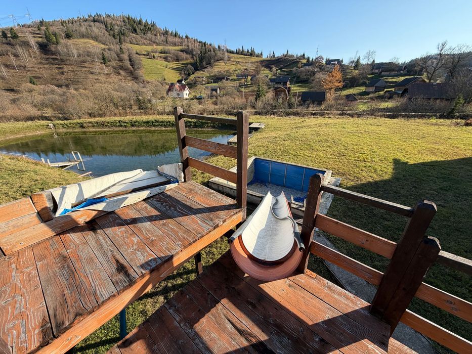 Гірська Вілла з Озером в Тернавці. База Відпочинку. Номери, Лазня.