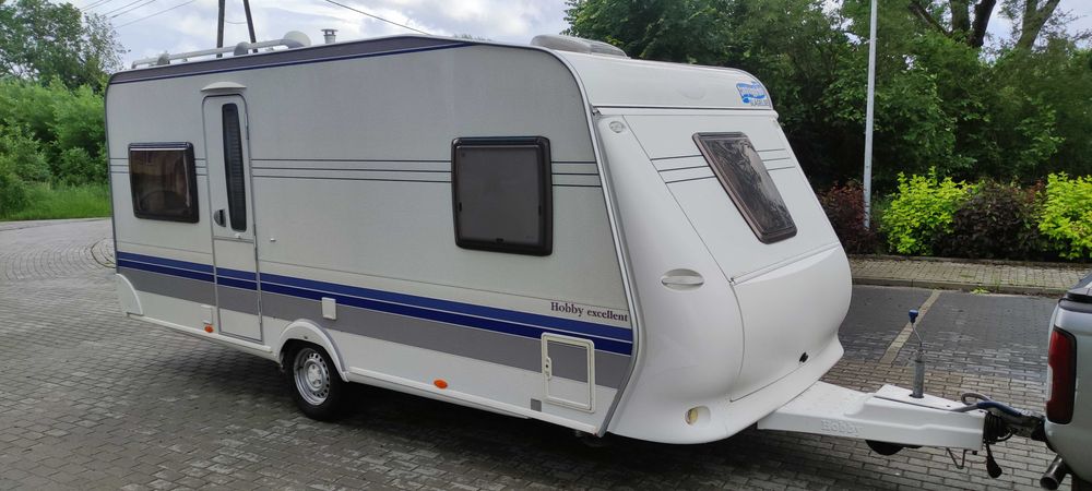 Przyczepa kempingowa hobby 495 z 2007-5os Mover przedsionek 1400 DMC