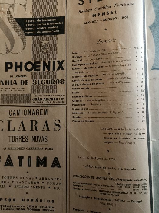 Revista antiga Stella n 252
