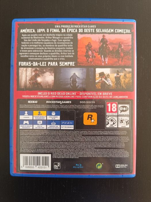 Red Dead Redemption II - PS4 -2 Discos e 1 Poster - Considerado um dos melhores jogos de sempre da PLAYSTATION 4