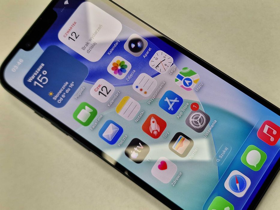 Iphone 14 128GB/ Midnight/ BAT 87%/ Grade A + ładowarka/ Gwarancja