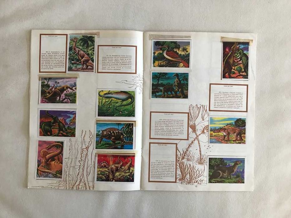 Caderneta História Homem Álbum Cromos anos 70 vintage