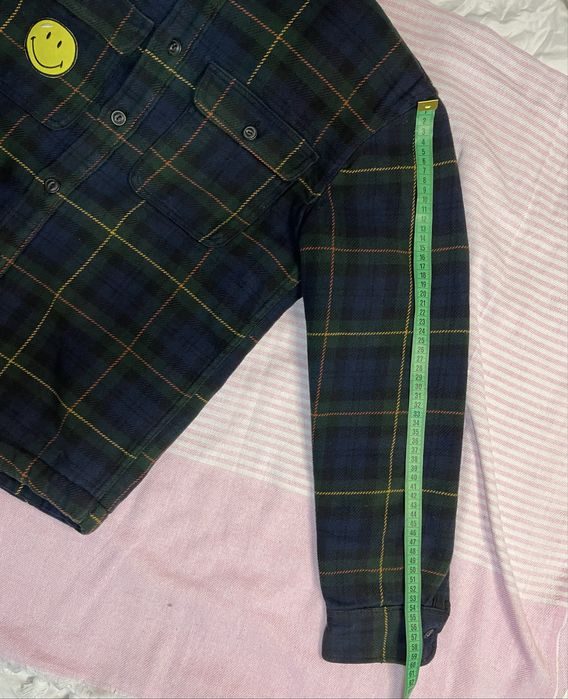 Красивая шерпа тедди рубашка пиджак кофта бомбер в клетку Zara