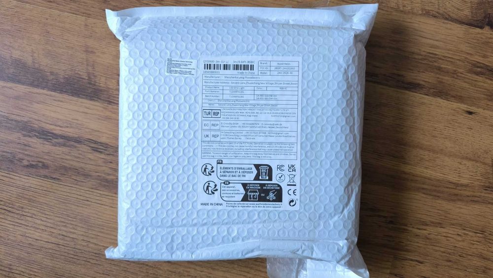 Tuya WiFi taśma Neon LED RGBIC 3m Acosh zasilacz Alexa Google