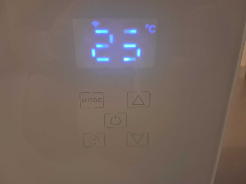 Convector elétrico de vidro com Wifi - 1500W