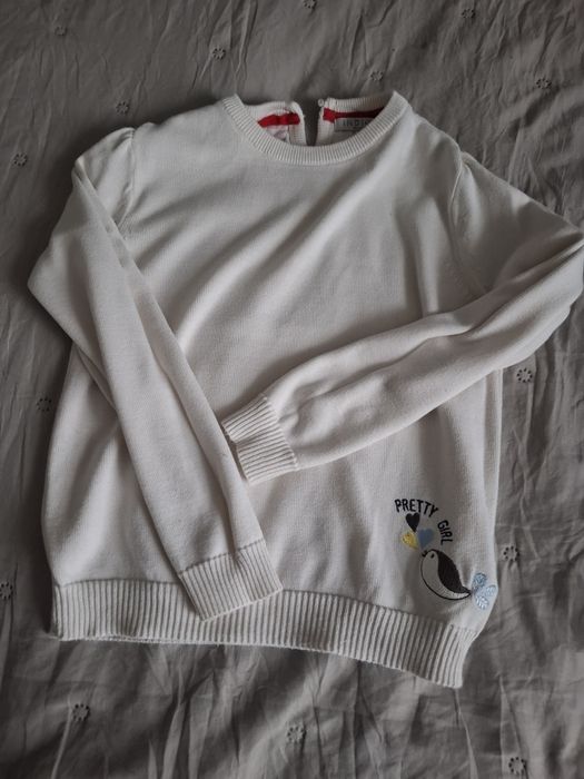 Sweter dziewczecy bawelniany 122