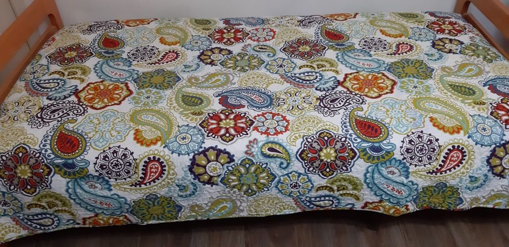 Edredom / colcha de verão, capas de almofadas decoração, cama solteiro