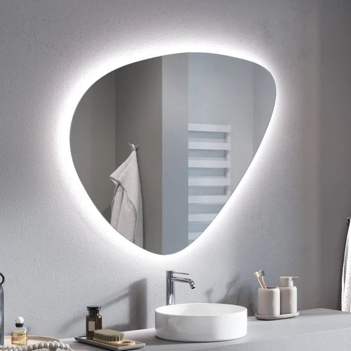 Nowe lustro LED podświetlane RUKE Lapis Ambiente 80x66 cm (nieodpakowane!)