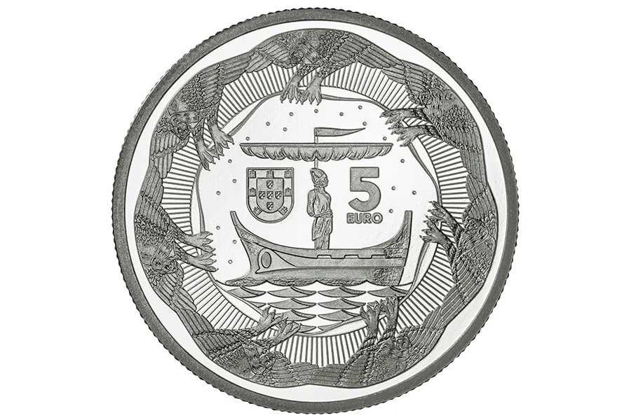 Moeda comemorativa 5 euros Ulisses Heróis Criaturas Mitologia 2024 NOV