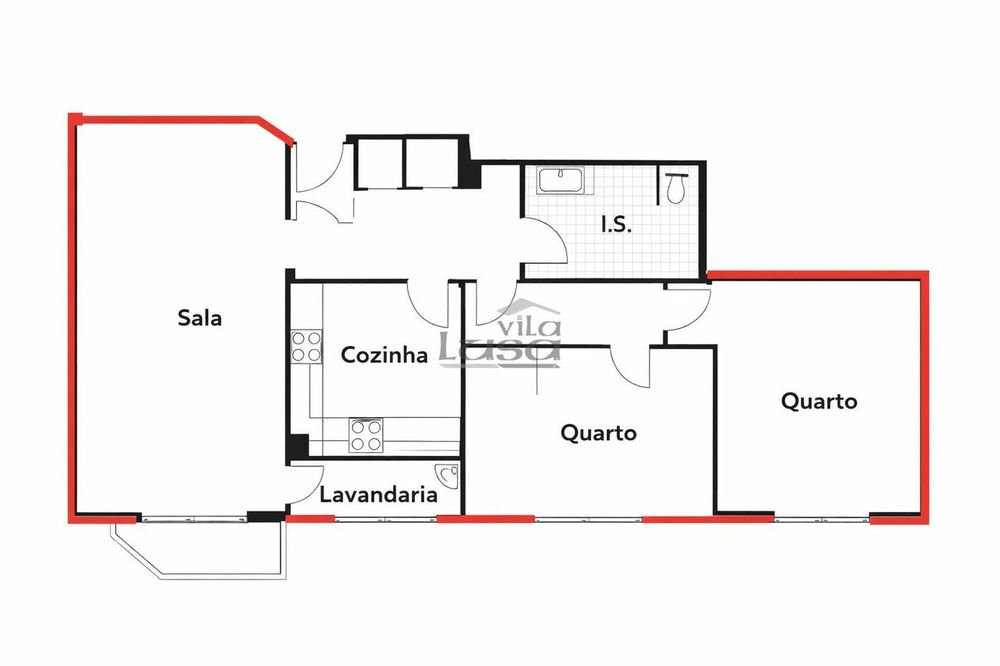 T2 com varanda, garagem box e excelente localização em Mafamude  Vi...