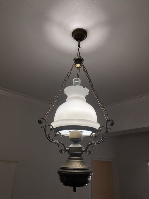 Candeeiro tecto em bronze