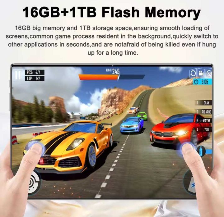 Tablet novo na caixa.