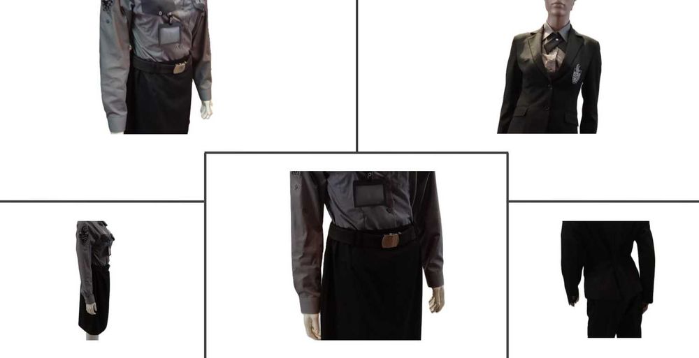 Stock de fardas/uniformes de trabalho