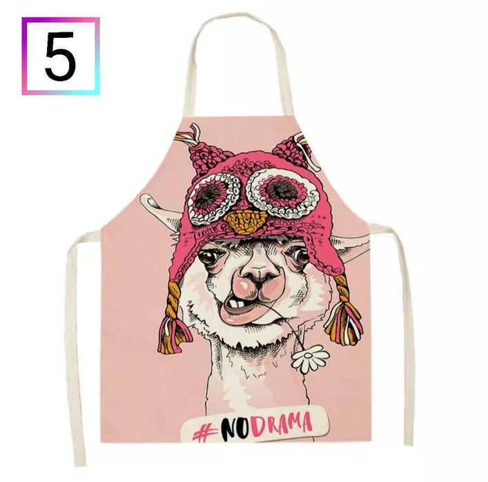 Fartuch kuchenny - motyw alpaka