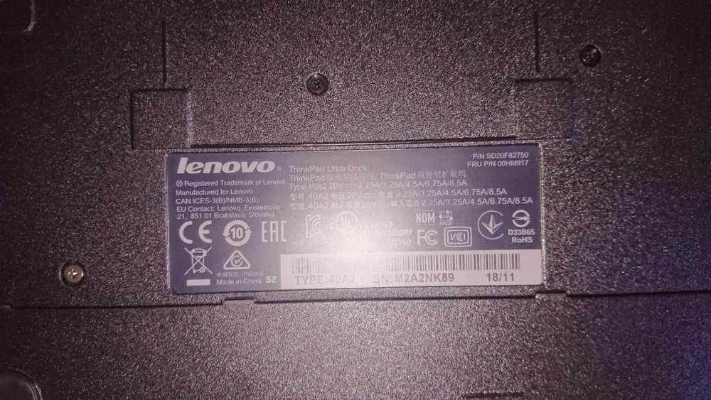 Док- станцiя Lenovo T 470S