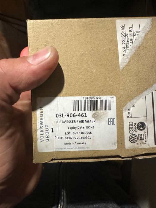 Medidor massa de ar 1.6tdi