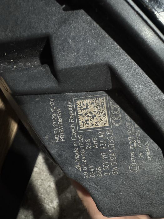 Фара левая правая фары передние Audi A4 b9 B9.5 B 9 . 5 Full led