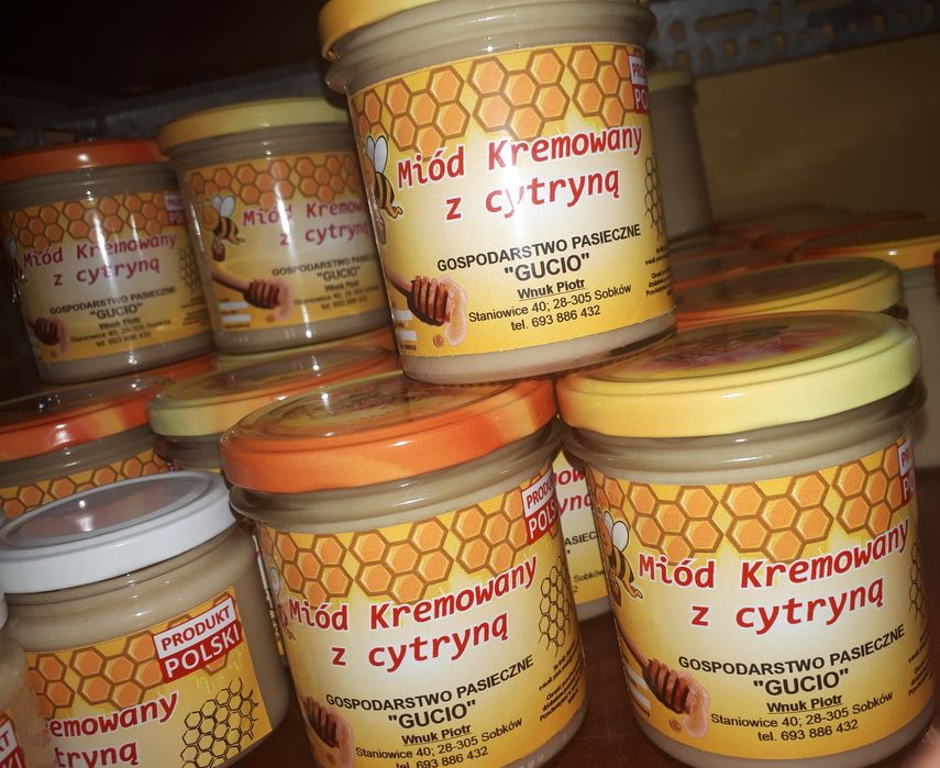 Miód kremowany z cytryną