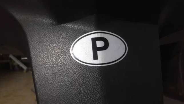 Dístico Portugal Autocolante P - Matricula