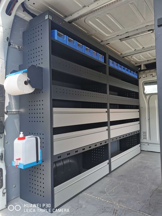 Zabudowa serwisowa warsztatowa półki Sprinter Transit Crafter