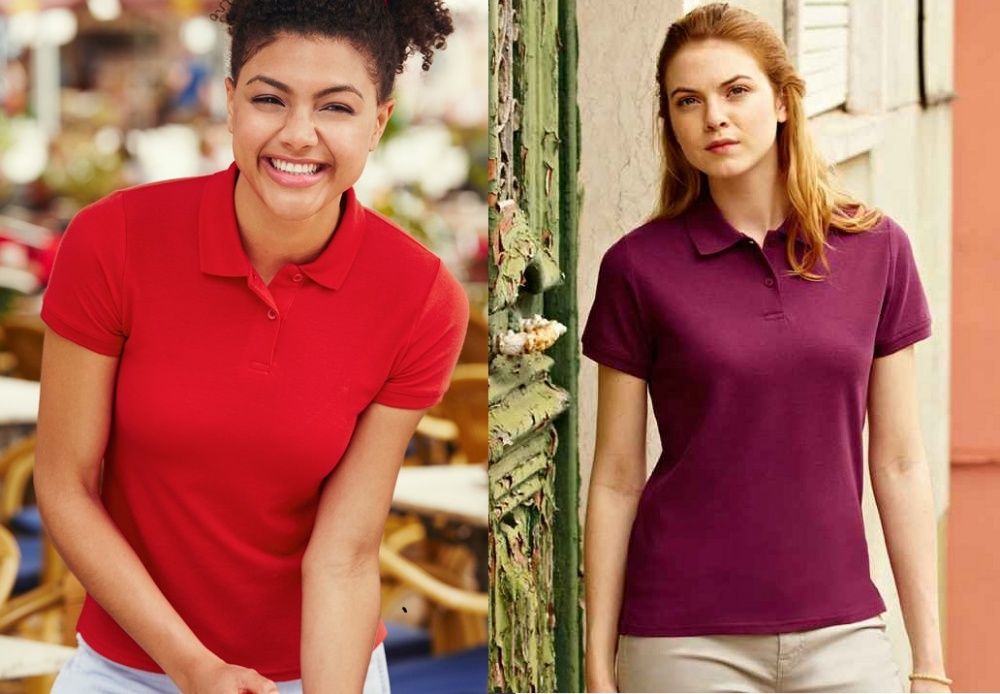 Жіночі Футболки ПОЛО 65/35 з КОМІРЦЕМ Fruit the Loom Polo