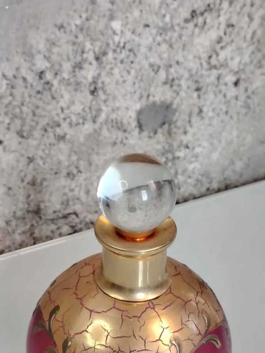Antigo Perfumeiro Cristal Veneziano  Decoração em Ouro  ENVIO GRATIS