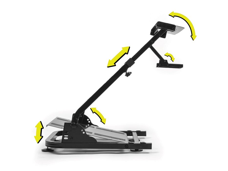 Solidny STOJAK z SZEROKĄ PÓŁKĄ kokpit Stelaż na Kierownicę Logitech