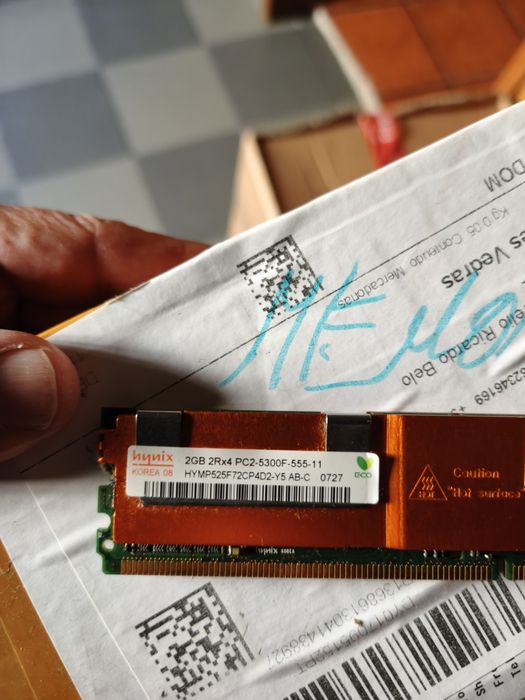 Memória 16GB 2x 8 Módulos Reg server