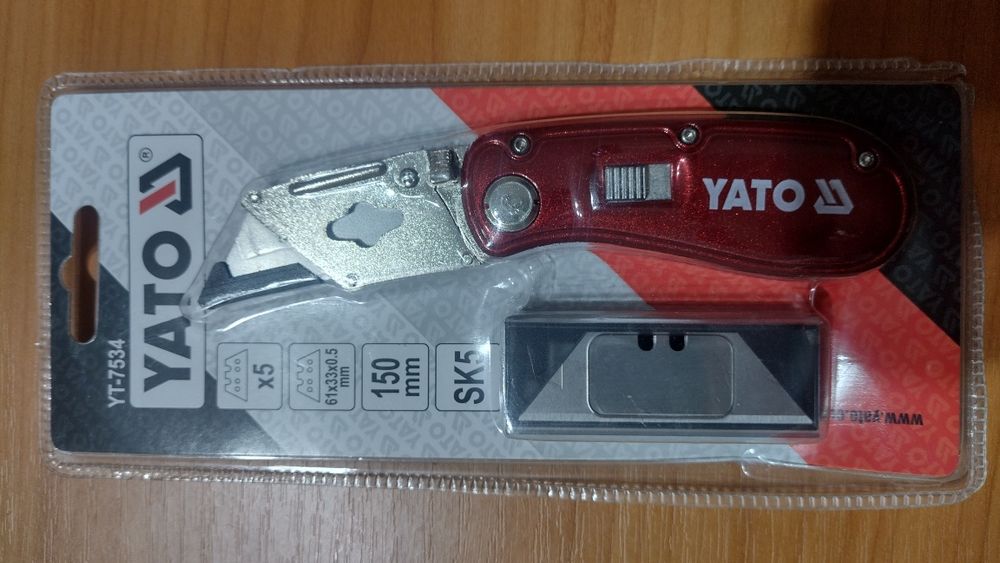 Ніж будівельний YATO YT-7534