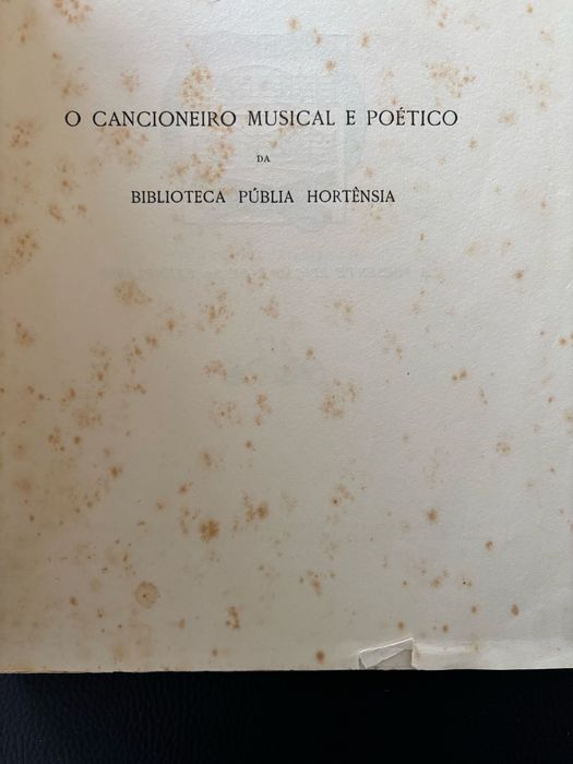 Cancioneiro musical e poético da Biblioteca Públia Hortênsia
