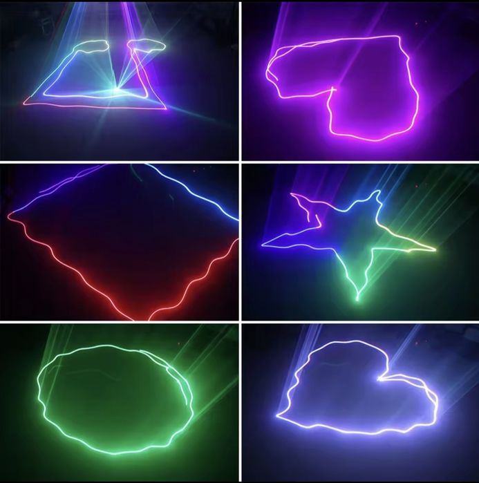 Laser Alien 500mW RGB nowy, pilot