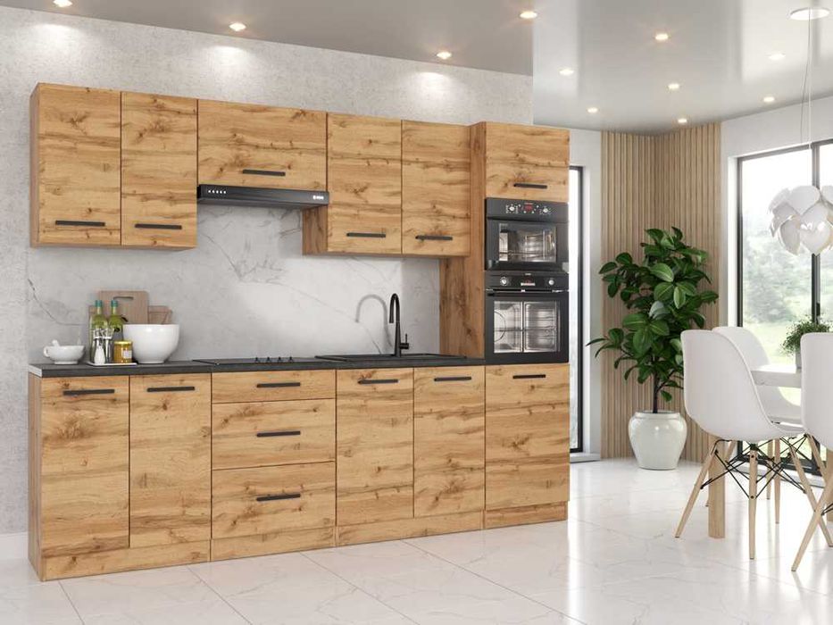 Kuchnia Marra 2.6m Zestaw Ze Słupkiem Modułowy Nowoczesny Pojemny Duży