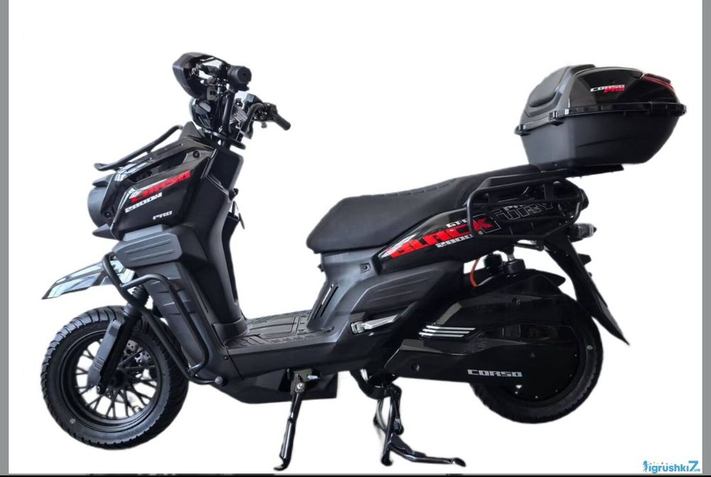 Електричний мопед Corso BlackFury BF-755147 (1) двигун 2800W, акумулятор літій-залізо-фосфатний 72V/40Ah