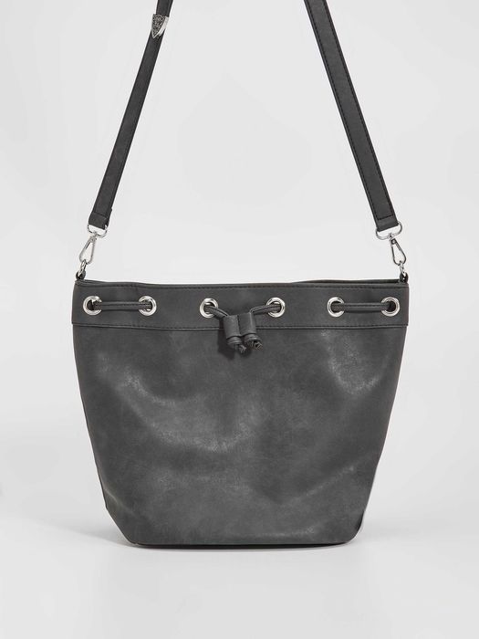 torba torebka worek z wiązaniem + pasek grafit