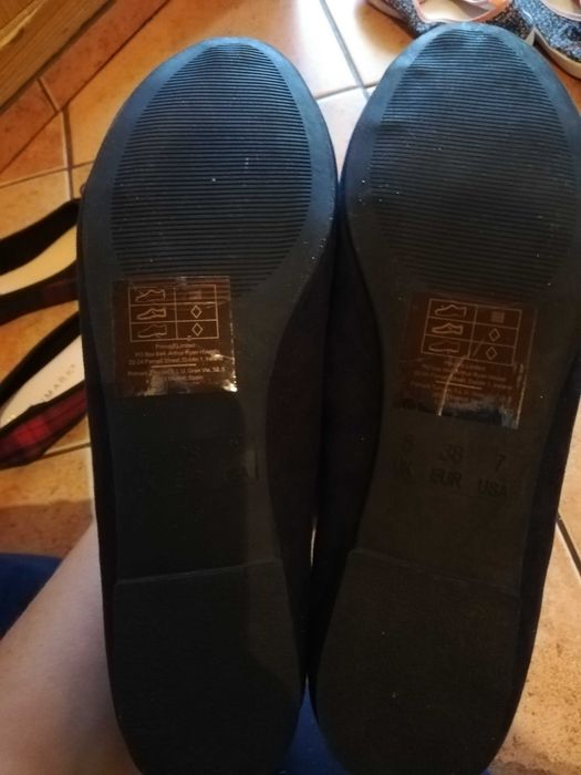 Nowe buty balerinki granat r. 38