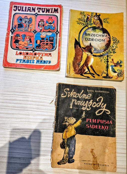 Zestaw 3 książek retro - Tuwim Brzechwa Konopnicka - bajki, wiersze
