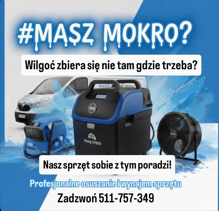 Osuszacz po zalaniu- profesjonalny sprzęt