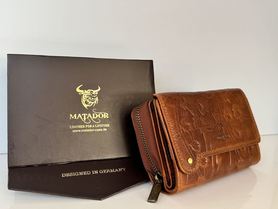Шкіряний кошильок гаманець Matador натуральна шкіра Німеччина