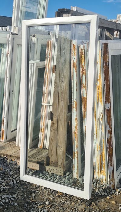 OKNA KacprzaK Witryna 77x161 FIX Używany PCV Białe Lider Okna OLX