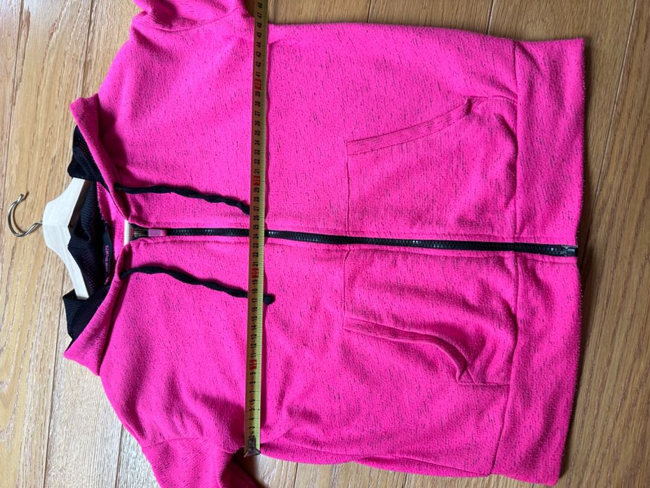 Bluza r. Xs różowa suwak kaptur