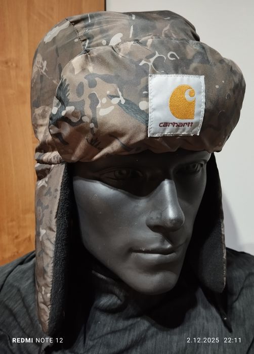 Czapka zimowa uszanka Carhartt camo S/M  57