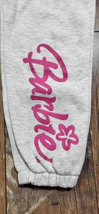 Dres szary barbie damski cieplutki kaptur kangurka S M