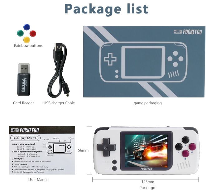 Consola de Jogos Retro Gaming | Consola de Jogos Portátil | Tela 2.4"