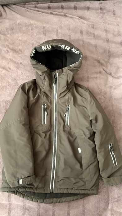 Парка для хлопчика зимова 128 см Хакі