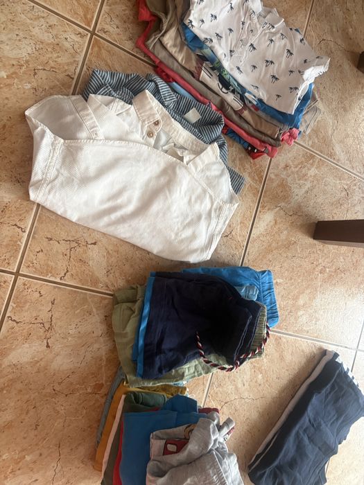 Paka ubran chlopiec 92-98 zara jojo maman blue seven/ limango C&A stan bdb