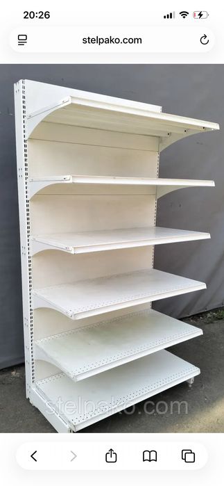 Металеві стелажі в магазин