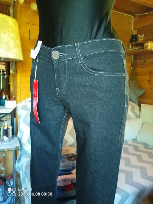 Spodnie damskie nowe, rozmiar XS, pas 36 cm