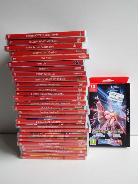 GRY PUDEŁKOWE na konsolę NINTENDO Switch dla dzieci i nie tylko